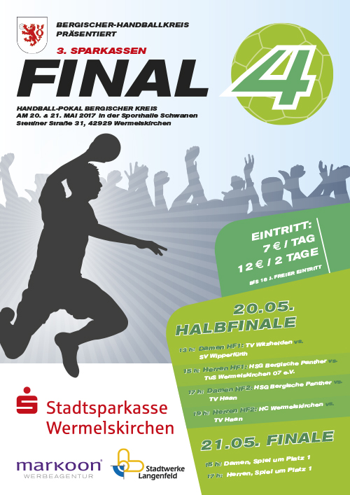 Handball Final4 in Wermelskirchen am 20. und 21.5 – Forum Wermelskirchen