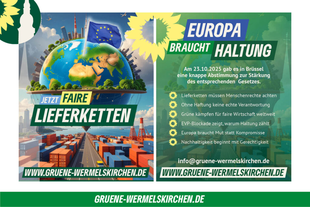 Jetzt faire Lieferketten