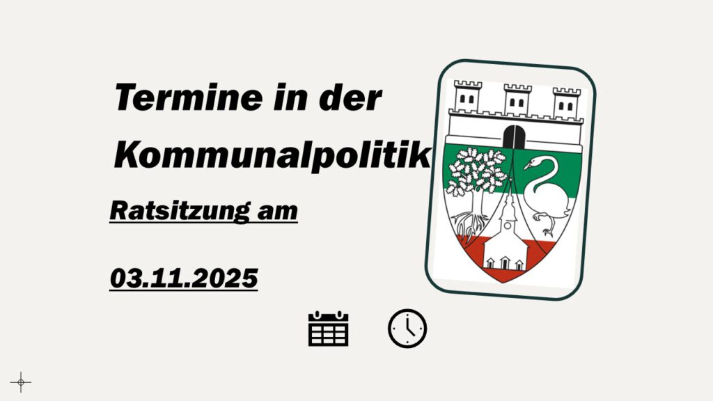 Ratssitzung und Vereidigung des neuen Bürgermeisters