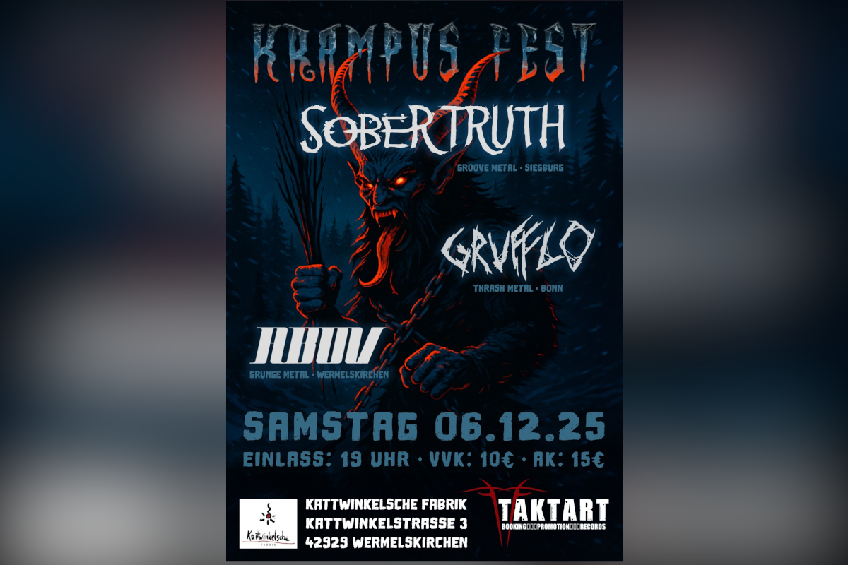 Drei Bands. Ein Abend. Volle Wucht.