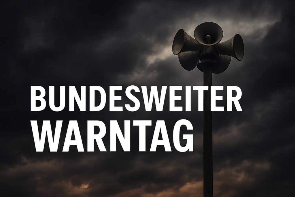 Bundesweiter Warntag: Sirenen heulen am 10. September um 11 Uhr – Warnung auch über Cell Broadcast, Warn-Apps und Radio