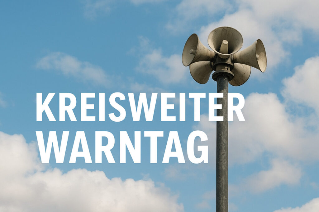 Kreisweiter Warntag: Sirenen heulen am 6. Dezember um 12 Uhr – Warnung auch über Warn-Apps
