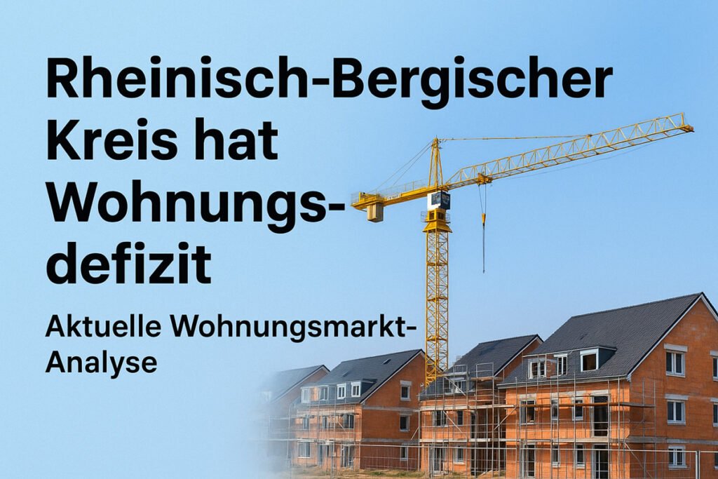 Rheinisch-Bergischer Kreis: Deutliches Wohnungsdefizit bestätigt – Experten fordern „Wohnungsbau-Turbo“
