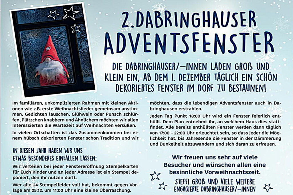 Wenn ein ganzes Dorf leuchtet