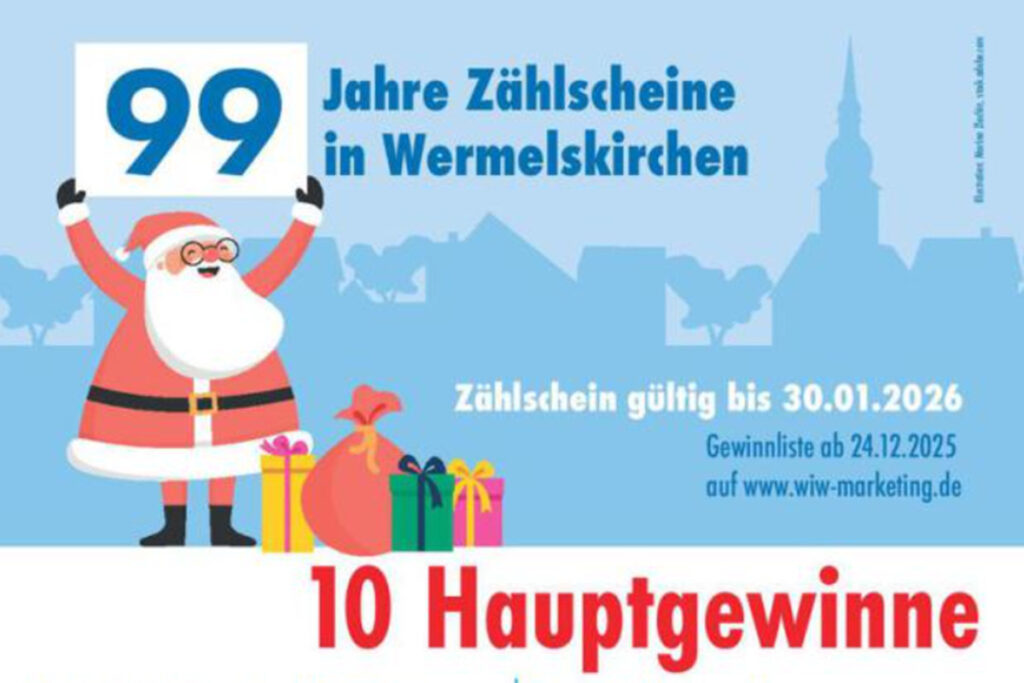 Gewinnliste der Zählscheinaktion 2025