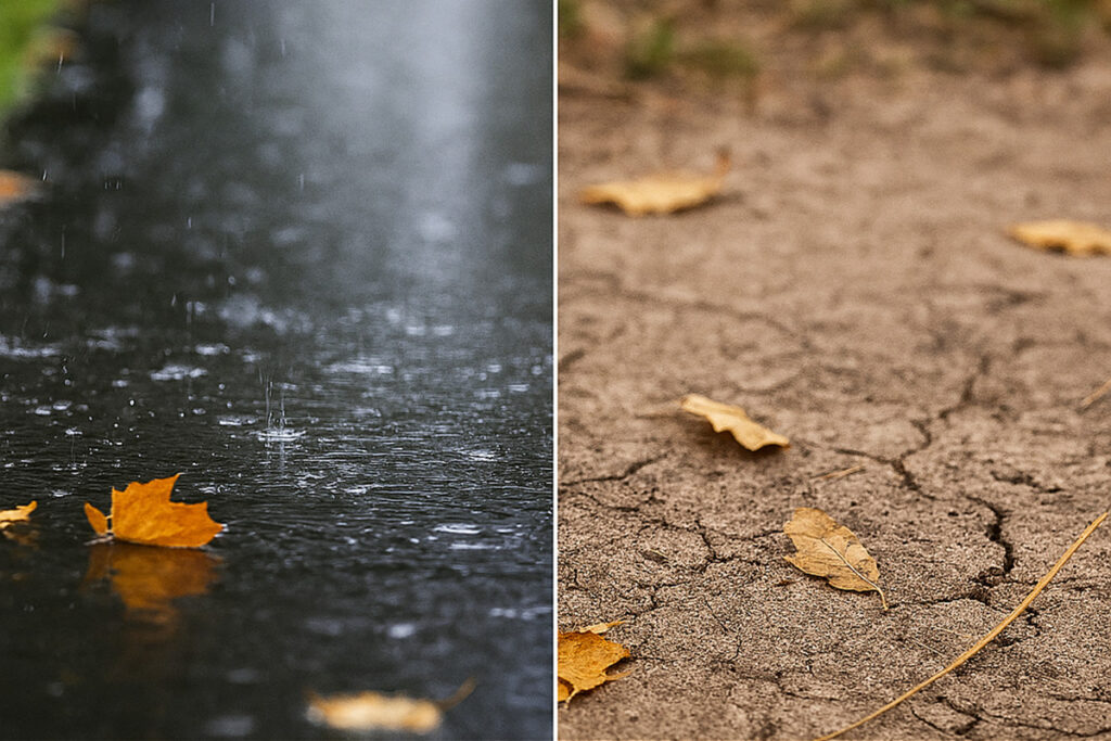 Teils nur halb so viel Regen wie üblich im November