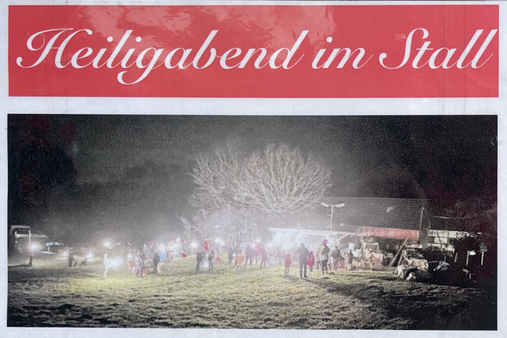 Heiligabend im Stall
