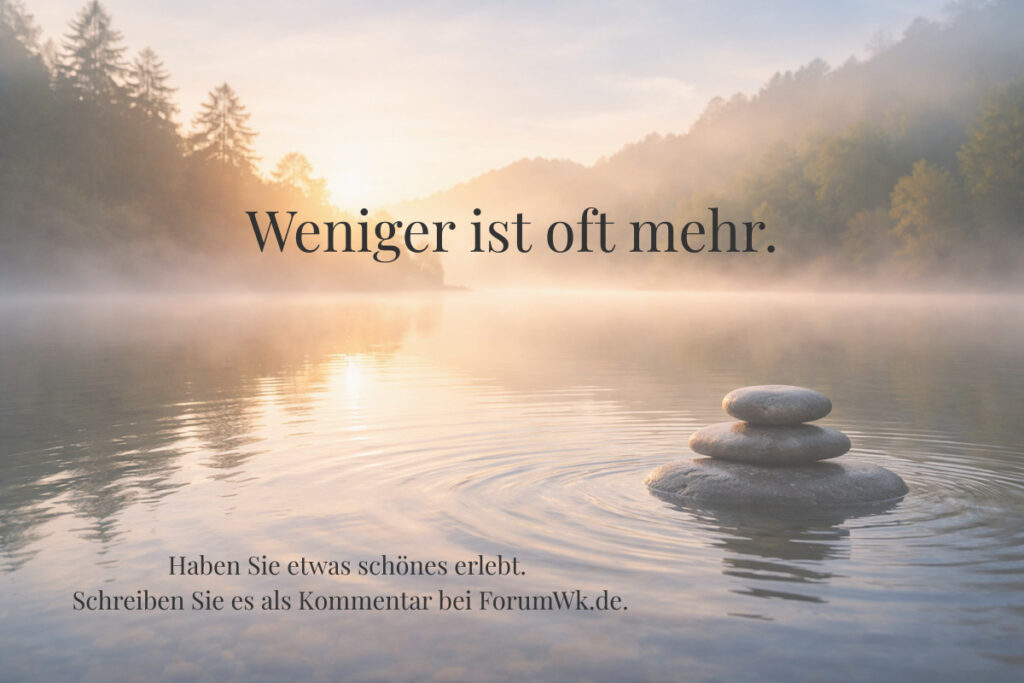 Gelassenheit beginnt heute