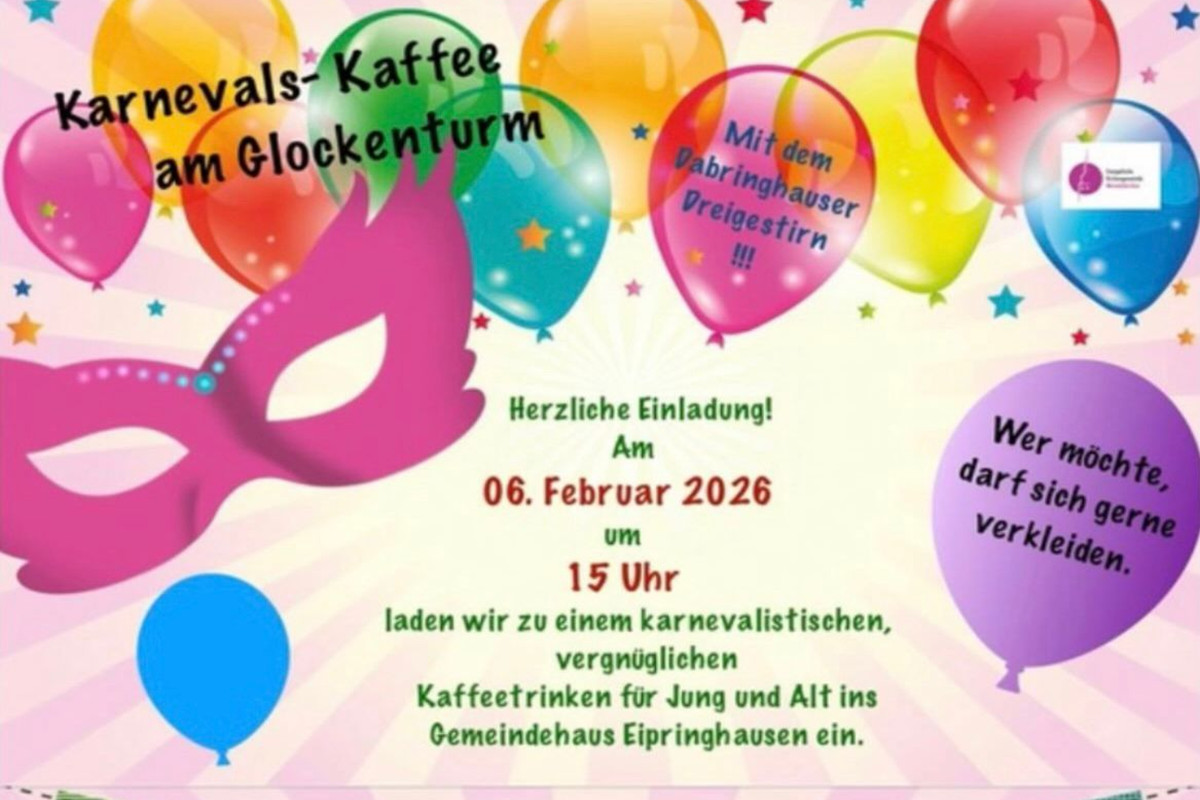 Karnevals-Kaffee am Glockenturm