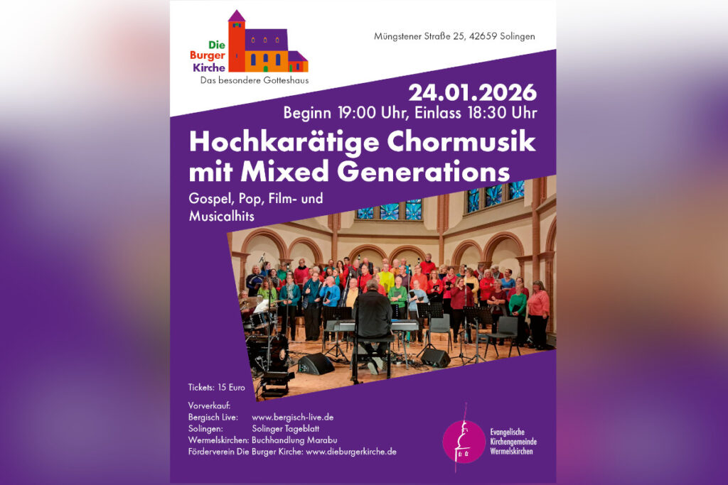 Hochkarätige Chormusik mit Mixed Generations