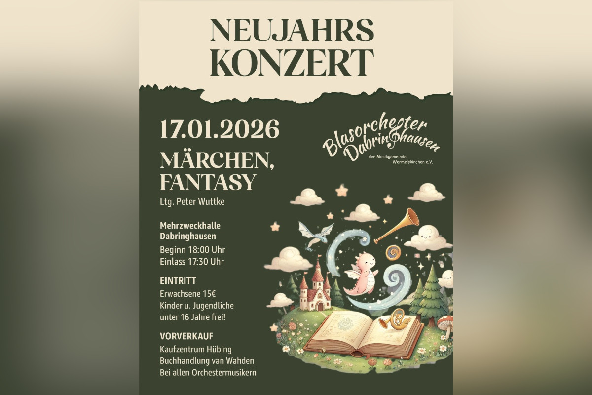 Nur noch 10 Tage: Dabringhausen stimmt sich ein – Neujahrskonzert 2026!