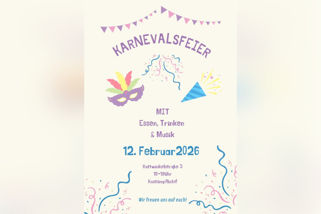 Karnevalsfeier… der Kinderbereich der Katt feiert!