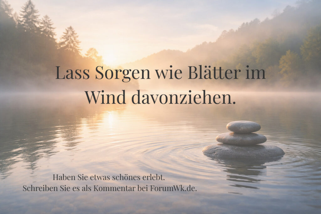 Gelassenheit beginnt heute