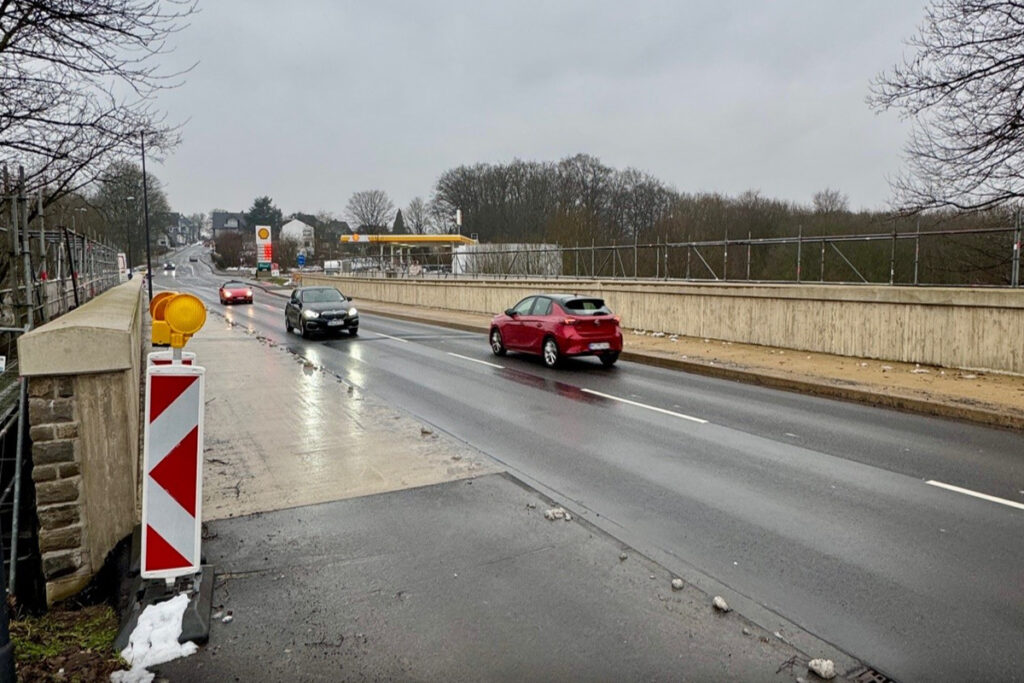 Brücke Hünger: Gerüst wird abgebaut – Sperrung für ein Wochenende