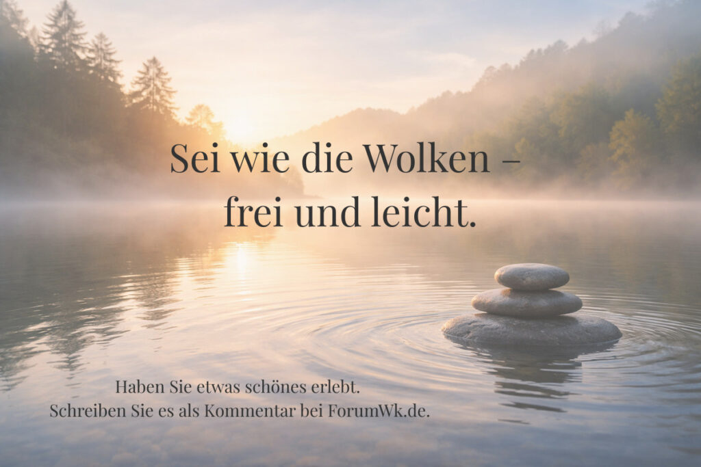 Gelassenheit beginnt heute