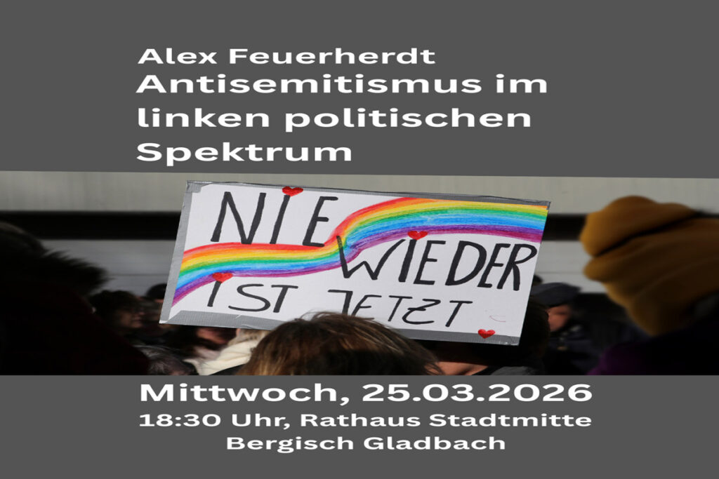 Veranstaltungshinweis – Antisemitismus im linken politischen Spektrum