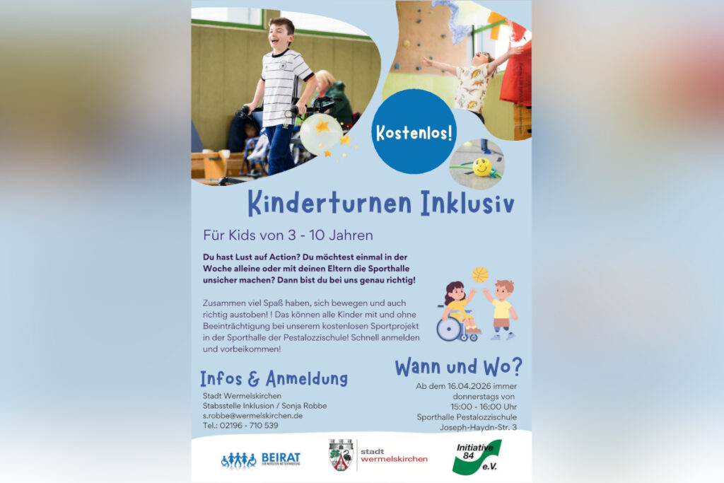 Alle sind dabei: Inklusives Kinderturnen startet