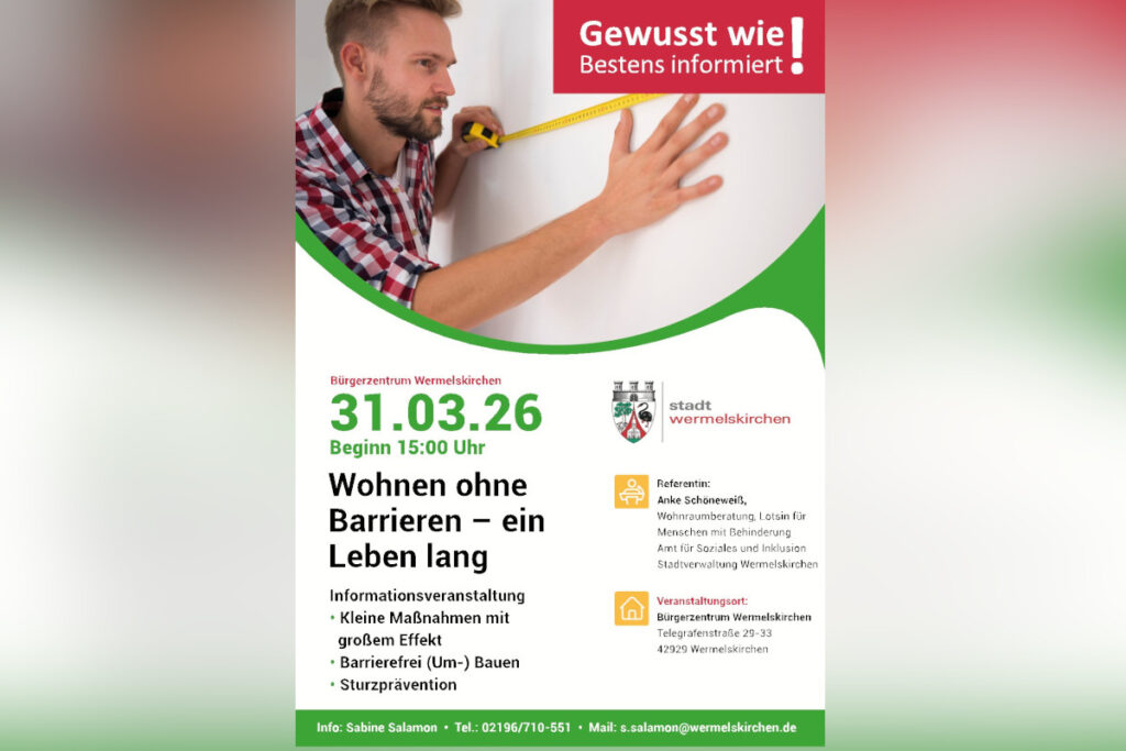„Gewusst wie! Bestens informiert!“ – Barrierefreies Wohnen im Fokus