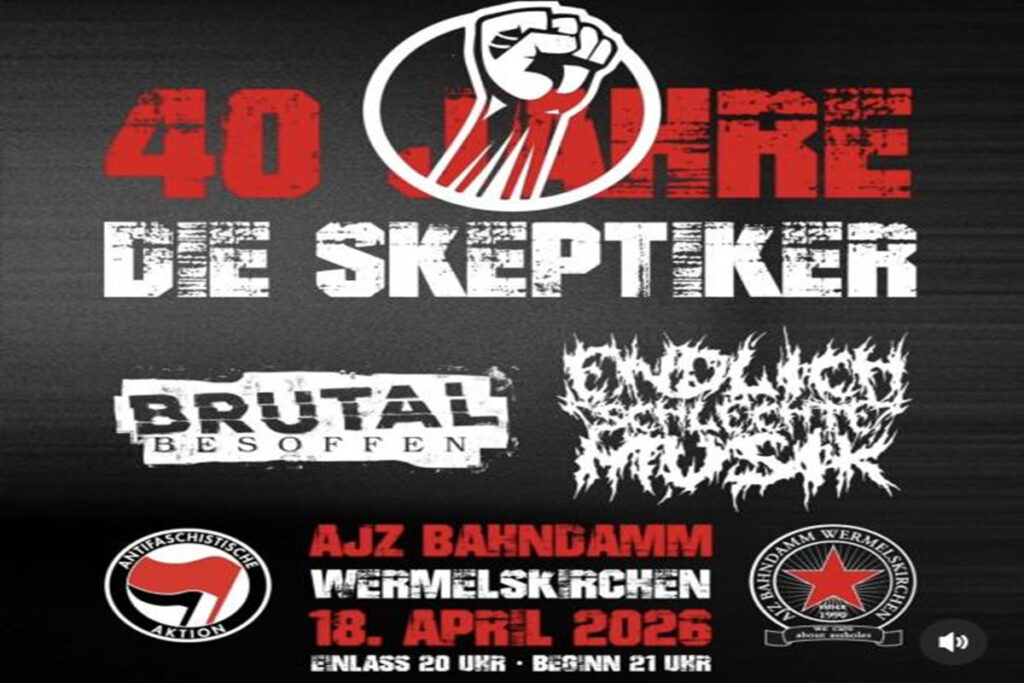 Die Skeptiker, Brutal besoffen, Endlich schlechte Musik (Konzert)