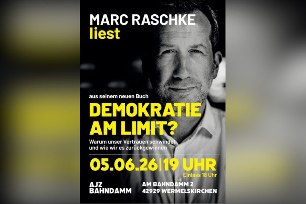 Lesung im Bahndamm – Marc Raschke goes Wermelskirchen!