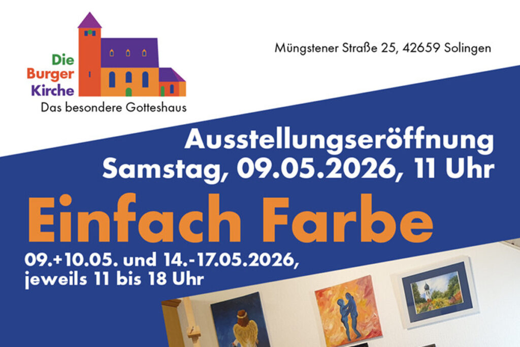 Ausstellung von Sabine Schuster in der Burger Kirche