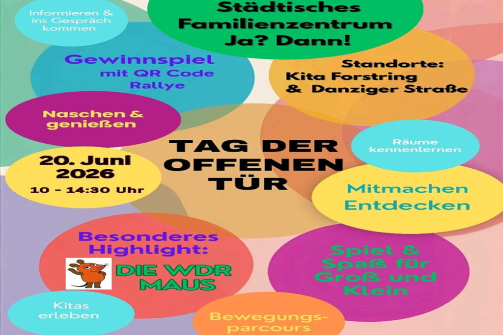 Familienzentrum: Tag der offenen Tür mit der Maus und vielen Aktionen