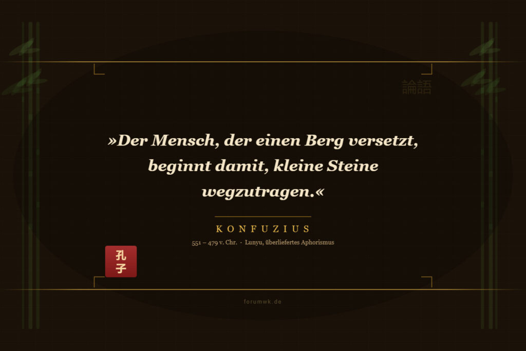 Gelassenheit beginnt heute