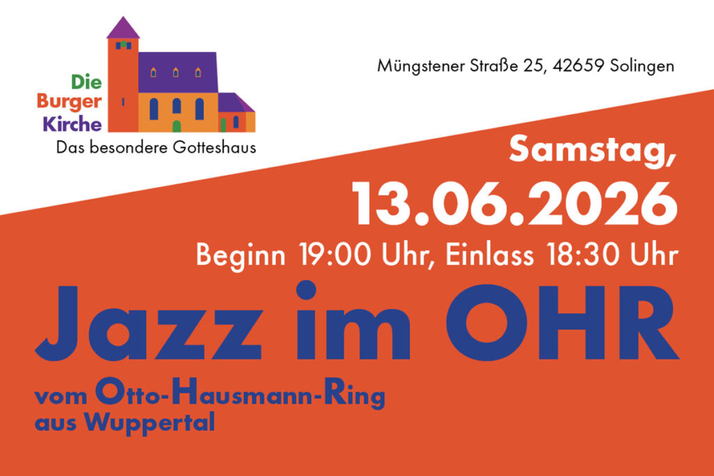 “Jazz im Ohr” in der Burger Kirche