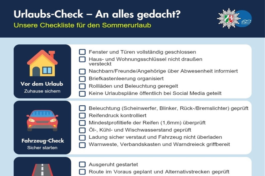 Sicherheitstipps für einen unbeschwerten Urlaub