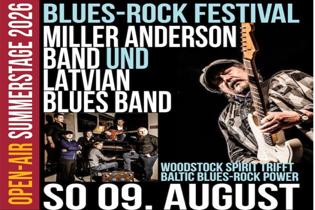 Miller Anderson Band · Latvian Blues Band Blues-Rock Festival – Open Air Summerstage
