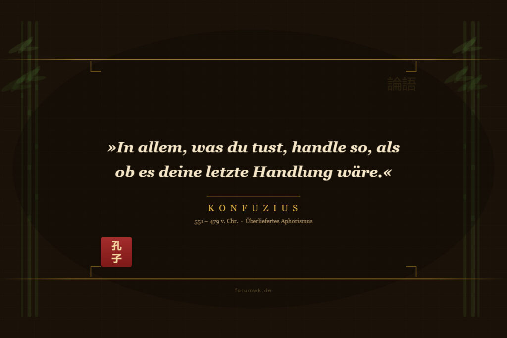 Gelassenheit beginnt heute
