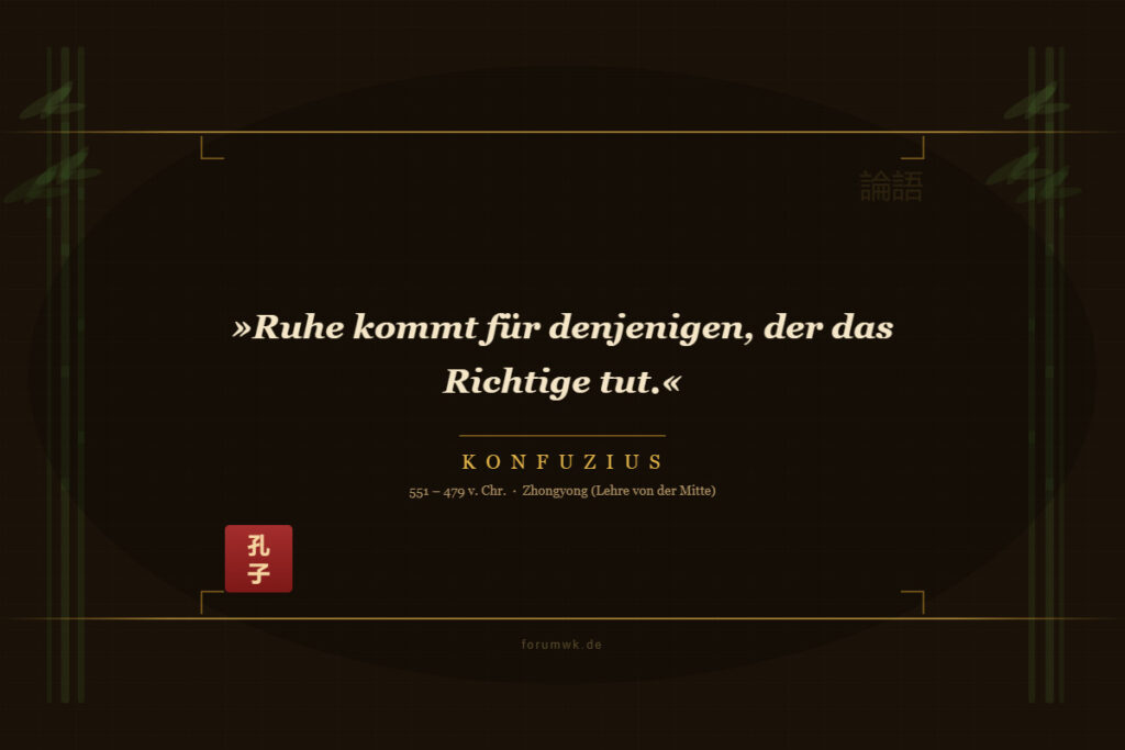 Gelassenheit beginnt heute