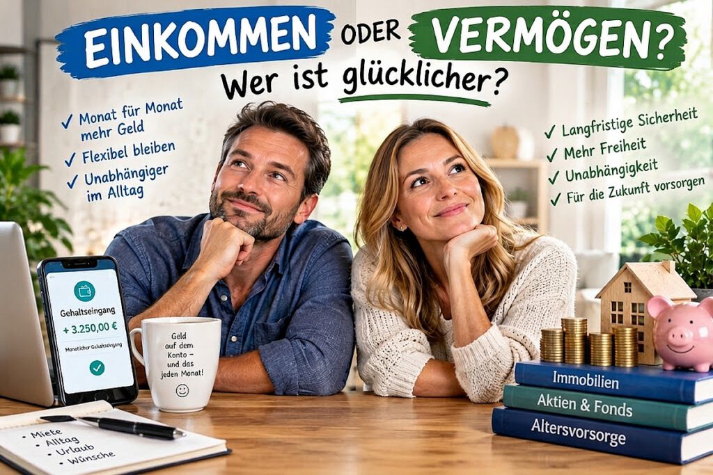 Macht Geld glücklich? Beim Vermögen wird es interessant!