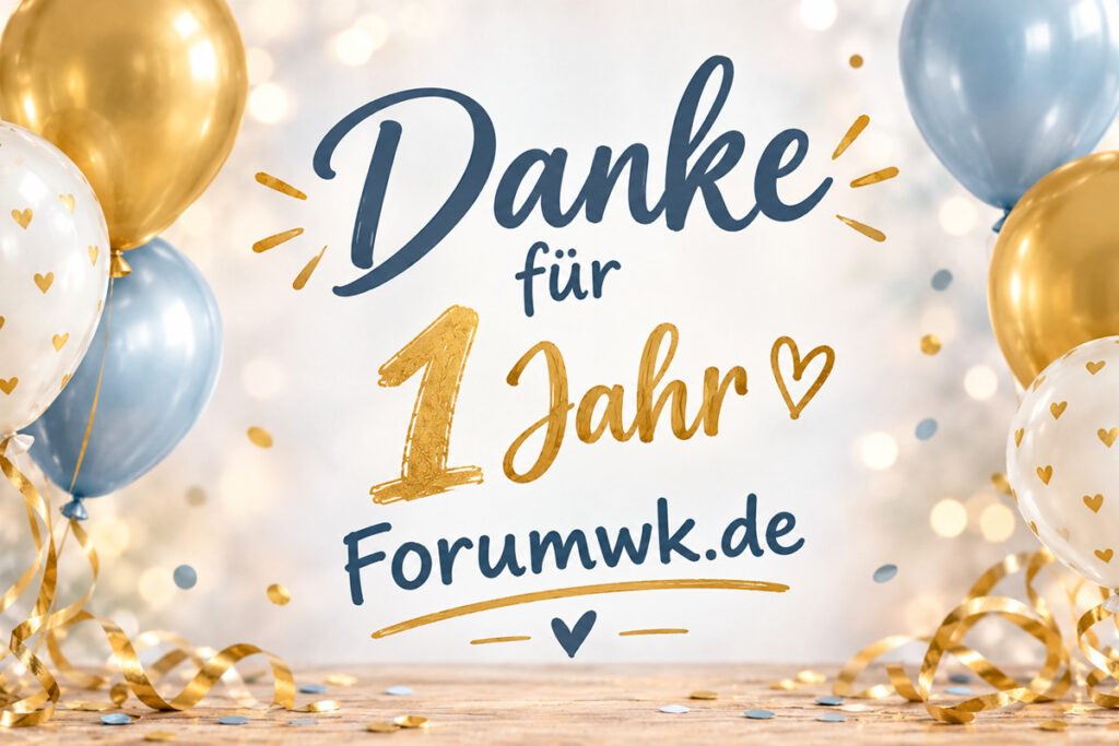 1 Jahr forumwk.de – die Zahlen