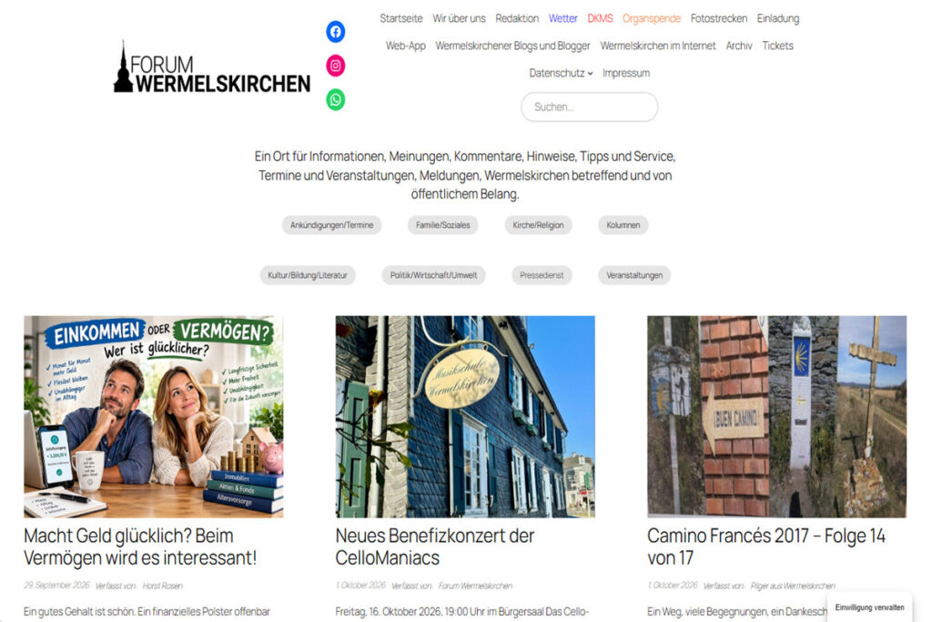 Ein Jahr neues Forum Wermelskirchen